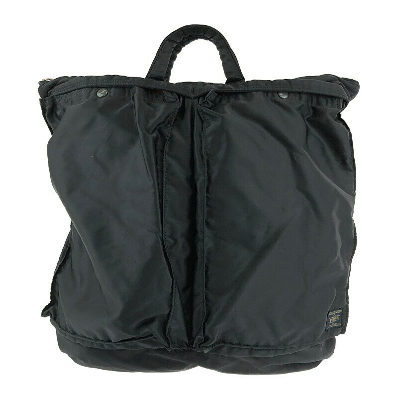 スーパーセール限定!20%OFF~【中古】【メンズ/レディース】PORTER TANKER 2WAY HELMET BAG 622-68332 ポーター タンカー ヘルメットバッグ ショルダーバック吉田カバン サイズ：約51×48×2cm カラー：ブラック 万代Net店