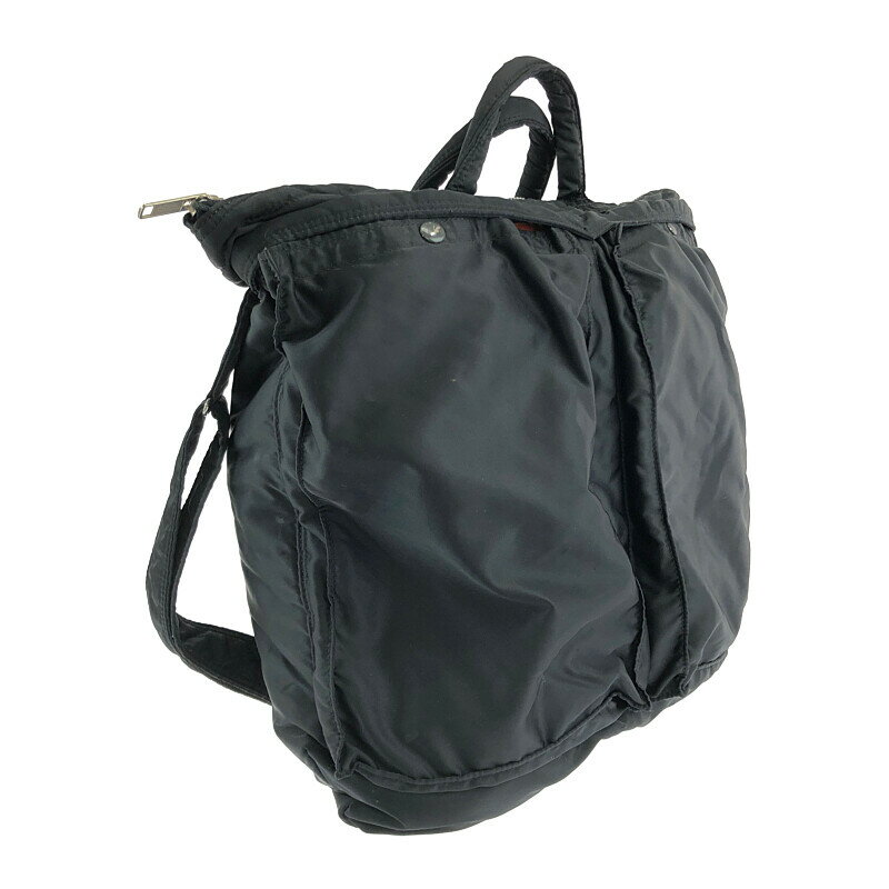 スーパーセール限定!20%OFF~【中古】【メンズ/レディース】PORTER TANKER 2WAY HELMET BAG 622-68332 ポーター タンカー ヘルメットバッグ ショルダーバック吉田カバン サイズ：約51×48×2cm カラー：ブラック 万代Net店