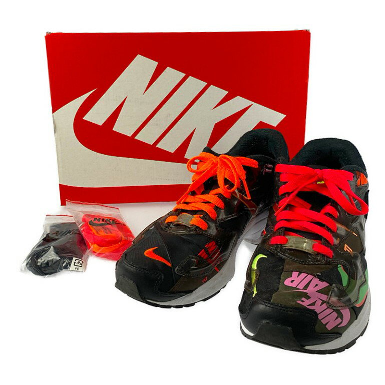 【中古】【メンズ】NIKE×ATMOS AIR MAX 2 LIGHT QS CI5590-001 ナイキ エアマックス 2 ライト クイックストライク スニーカー シューズ 靴 サイズ：27cm US 9 カラー：BLACK/BALCK-RACER PINK 万代Net店