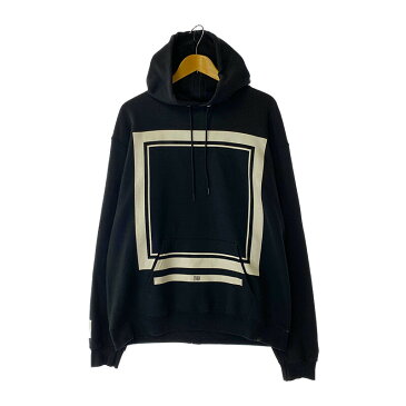 【中古】【メンズ】 ELVIRA×CHAMPION FRAME HOODY エルヴィラ チャンピオン プルオーバー パーカー スウェットフーディ サイズ：L カラー：ブラック 黒 万代Net店