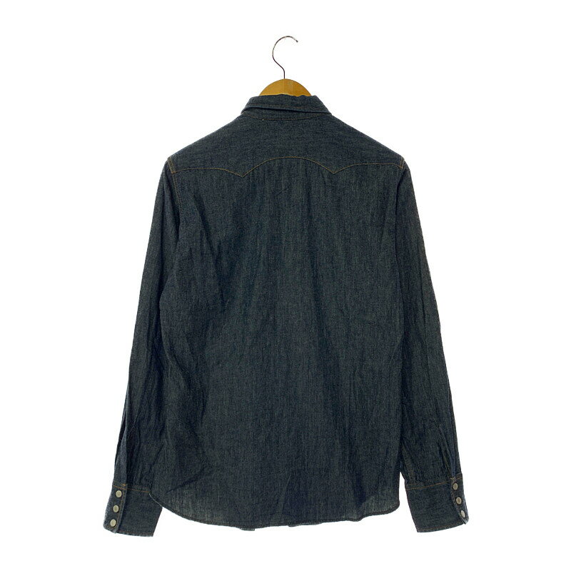 【中古】【メンズ】KOJIMA GENES DENIM SHIRT 児島ジーンズ デニムウエスタンシャツ デニムシャツ 長袖シャツ サイズ：M カラー：インディゴ 万代Net店