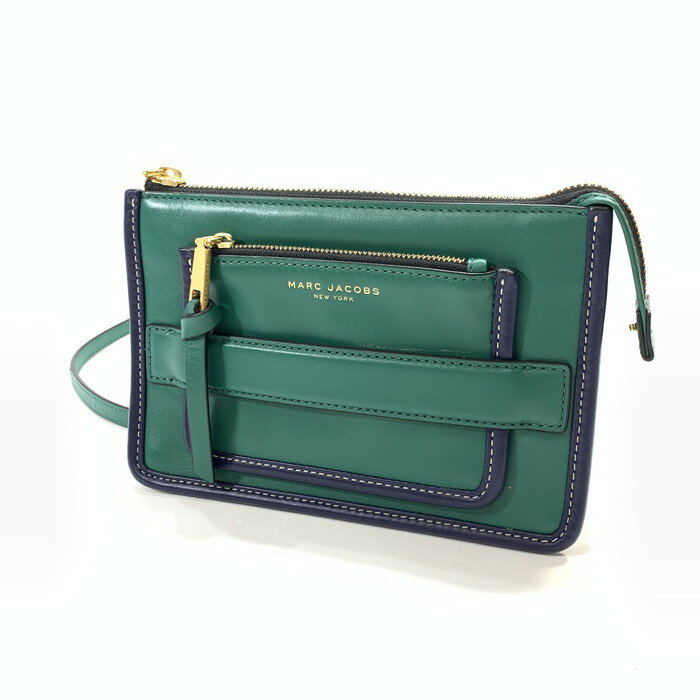 【美中古品】【レディース】MARC JACOBS マーク ジェイコブス マディソン クロスボディー ショルダーバッグ ブランド 斜め掛け バッグ カバン カラー：グリーン 緑 万代Net店