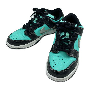 【中古】【メンズ】NIKE SB × DIAMOND SUPPLY CO. DUNK LOW PRO SB 304292-402 ナイキ スケートボーディング ダイヤモンドサプライ 別注 コラボ ダンク ロー プロ エスビー ティファニー スニーカー 靴 サイズ：26cm US 8 カラー：AQUA/CHROME 万代Net店