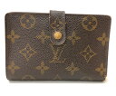 【中古】【ジャンク品/難有り品】【レディース】LOUIS VUITTON ポルトフォイユ・ヴィエノワ M61674 ルイ・ヴィトン モノグラム がま口 二つ折り財布 財布 サイズ：約9×13×3cm カラー：モノグラム 万代Net店