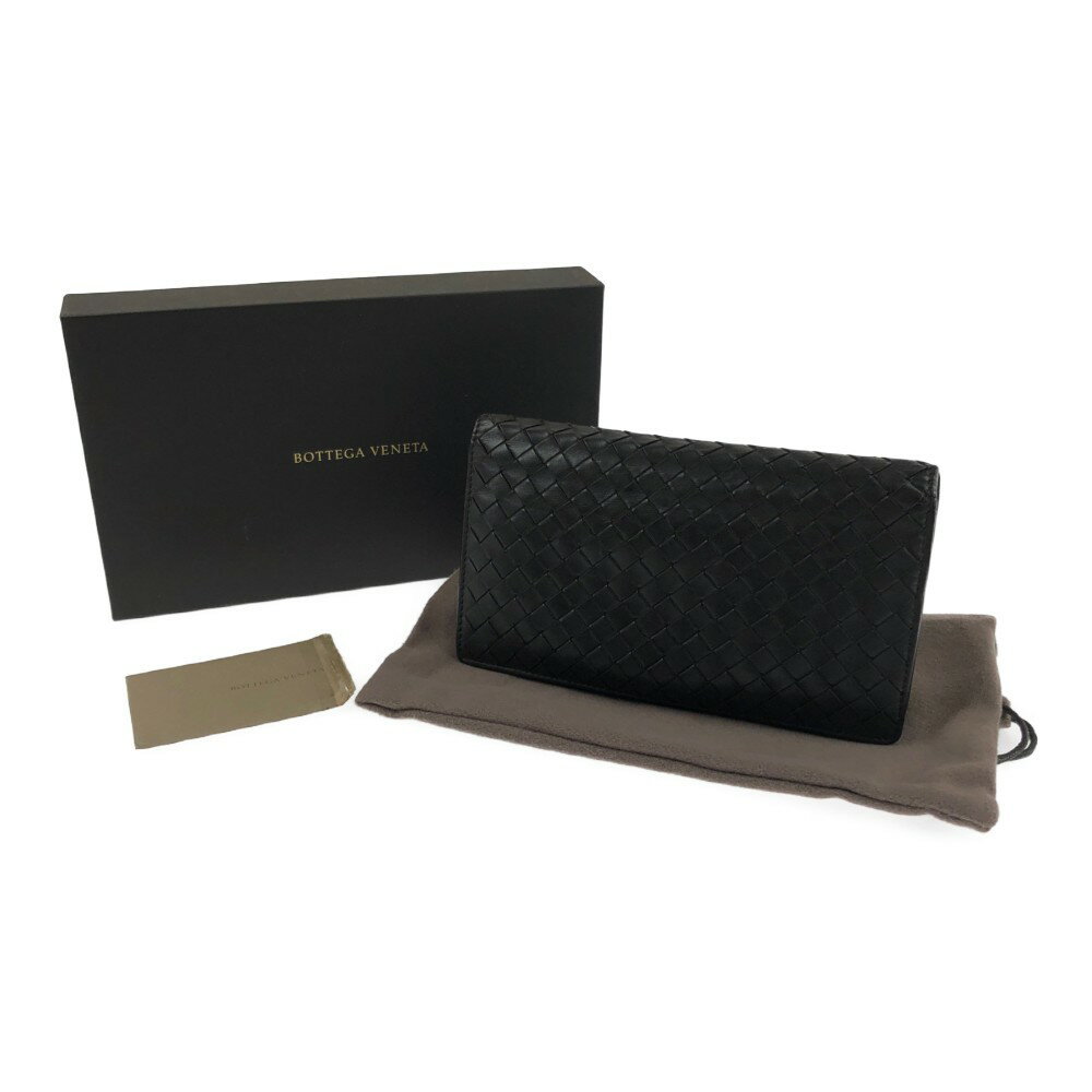 【中古】【メンズ/レディース】BOTTEGA VENETA イントレチャート コンチネンタルウォレット 316005 ボッテガヴェネタ ロングウォレット 二つ折り長財布 サイズ：約18.5×10×2cm カラー：ブラウン 万代Net店