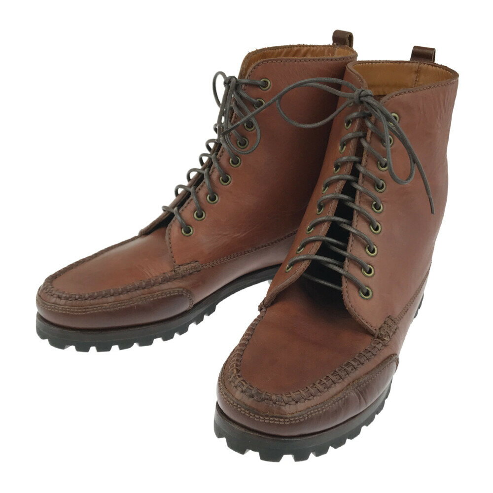 【中古】【メンズ】COLE HAAN WORK BOOTS F8861 コールハーン ワークブーツ 革靴 サイズ：8 1/2 M カラー:BROWN 万代Net店