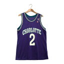 【中古】【メンズ】Champion チャンピオン CHARLOTTE L.JOHNSON シャーロット ホーネッツ ユニフォーム タンクトップ トップス カラー：パープル 紫 万代Net店