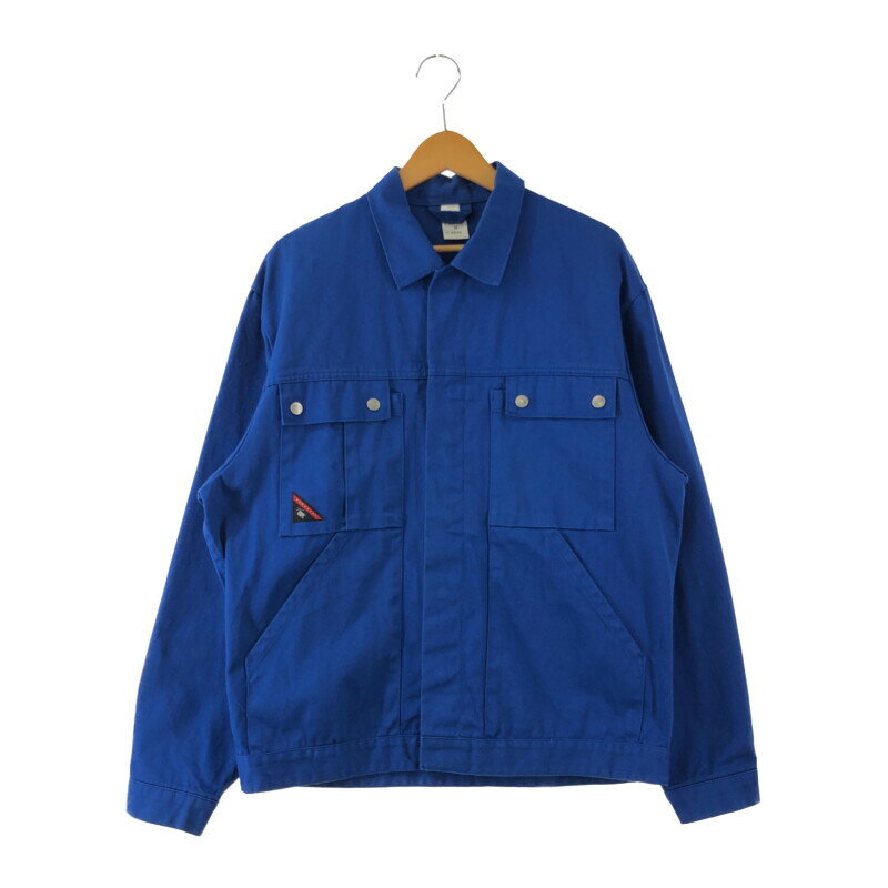 【中古】【メンズ】BP WORKWEAR COVER ALL JACKET BP ドイツ製 ワークウェア カバー オール ジャケット ライトアウター サイズ：M カラー：ブルー 万代Net店