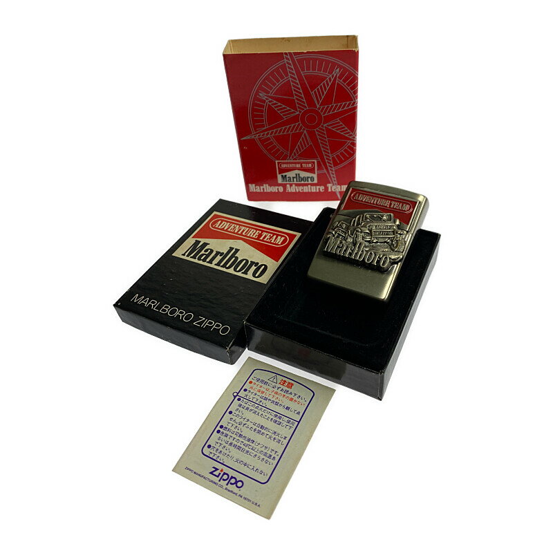 ZIPPO MARLBORO ADVENTURE TEAM 1998年製造 ジッポ マルボロ アドベンチャーチーム メタル貼り オイルライター アクセサリー 喫煙具 インサイドユニッ 万代Net店