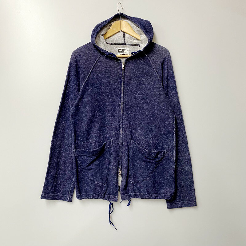 ENGINEERED GARMENTS エンジニアド ガーメンツ ジップアップフーディー パーカ スウェット サイズ：XS カラー：ブルー 万代Net店