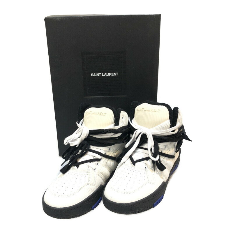 Saint Laurent サンローラン SMITH SNEAKER スミス スニーカー グレインレザー サイズ：41 カラー：ホワイト 白 万代Net店