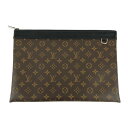 【中古】【メンズ】LOUIS VUITTON モノグラム・マカサー ポシェット・ディスカバリー M69411 ルイ・ヴィトン セカンドバッグ クラッチバッグ カバン サイズ：約25×36×1.5cm 万代Net店