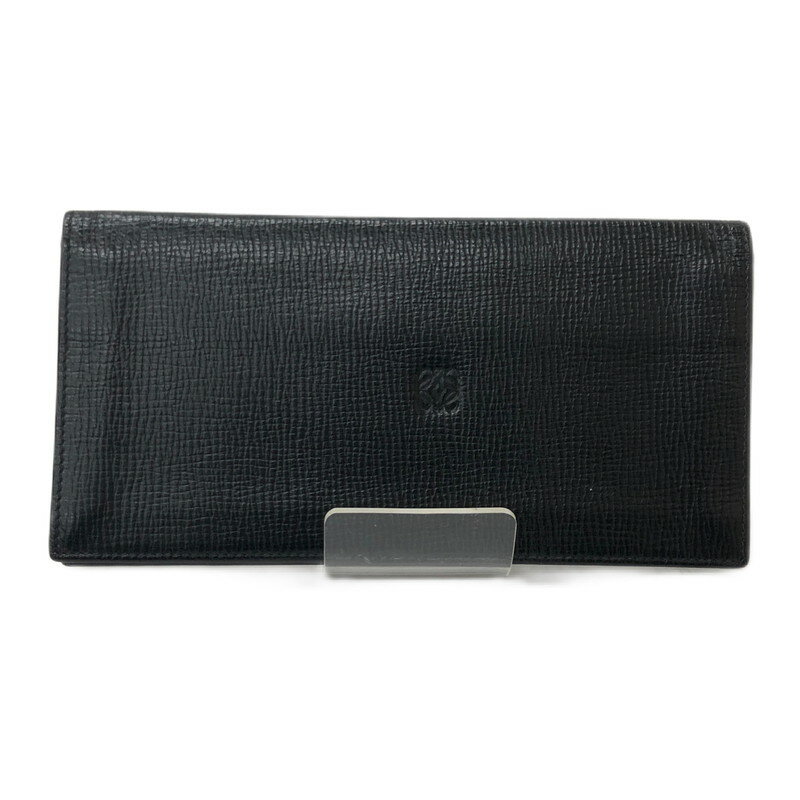 【中古】【メンズ】LOEWE ロエベ 二つ折り長財布 長札入れ サイズ：約9.5×19×1cm カラー：BLACK 万代Net店