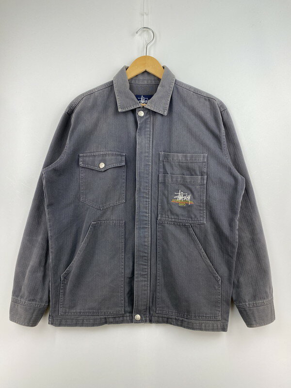 yÁzyYzOLD STUSSY 90's HERRINGBONE WORK JACKET I[h Xe[V[ 90N w{[ [NWPbg CgAE^[ ^O TCYFM NetX