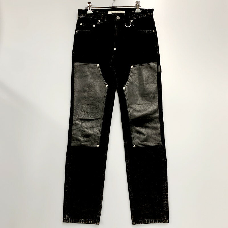 yÁzyYzJOHN LAWRENCE SULLIVAN LEATHER PATCH DENIM PANTS 2B012-0321-28 W[XTo U[ ؑ pb`[N fj pc {gX TCYF44 J[FubN NetX