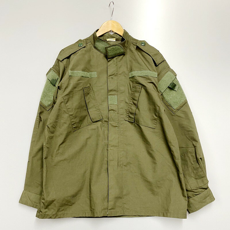 【中古】【メンズ】NYLON COTTON RIPSTOP MILITARY JACKET ナイロンコットン リップストップ ミリタリージャケット アウター サイズ：L カラー：オリーブ 万代Net店