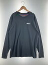 スーパーセール限定!!40%OFF~【中古】【メンズ】PATAGONIA P-6 LOGO RESPONSIBILITY L/S T-SHIRT 39161FA18 パタゴニア P-6ロゴ レスポンシビリティー ロングスリーブTシャツ 長袖Tシャツ サイズ：L カラー：ブラック 万代Net店