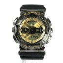 【中古】【メンズ】CASIO G-SHOCK × NEW ERA GM-110NE-1AJR カシオ ジーショック ニューエラ 100周年記念コラボ クォーツ 腕時計 サイズ：ケース径 約51.9×48.8×16.9 mm 腕回り 最大約21.5cm カラー：ブラック(メタリック系) 万代Net店