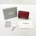 【中古】【レディース】FURLA フルラ 三つ折り財布 サイズ:約8×11.5×3.5cm カラー:RED 万代Net店 181-230316-hn-05-fu...