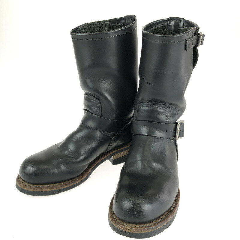 【中古】【メンズ/レディース】RED WING ENGINEER BOOTS 2268 レッドウィング 11インチ エンジニアブーツ ワークブーツ 靴 サイズ：US 6D カラー：ブラック 万代Net店