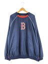 【中古】【メンズ】GENUINE MERCHANDISE MLB RED SOX WARM UP PULLOVER ジェニュイン マーチャンダイズ レッドソック...