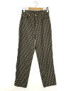 【中古】【レディース】FENDI ZUCCA PANTS 01.520010 フェンディ ズッカ柄 パンツ サイズ：28インチ カラー：ブラウン 万代Net店