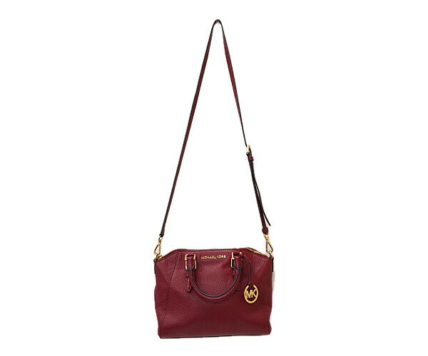 【中古】【レディース】MICHAEL KORS シアラバッグ 35F7GC6M2L マイケル・コース 2WAY レザー ハンドバッグ ショルダーバッグ 鞄 サイズ：約20×25×10.5cm カラー：RED 万代Net店