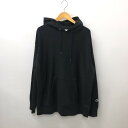 【中古】【メンズ】Champion チャンピオン REVERSE WEAVE リバースウィーブ パーカー 長袖 トップス サイズ：L カラー：ブラック 黒 万代Net店