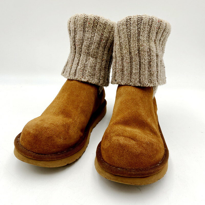 【中古】【レディース】UGG アグ ケンブリッジ ニットブーツ シューズ 靴 サイズ：24cm カラー：茶系 万代Net店