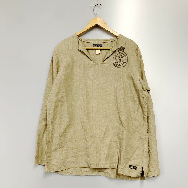 【中古】【メンズ】COLIMBO SCAPA FLOW SLEEPING SHIRT コリンボ スカパフロウ スリーピングシャツ トップス サイズ：L カラー：ベージュ 万代Net店