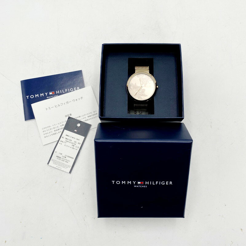 【中古】【未使用品】【レディース】TOMMY HILFIGER TW001259 WOMENS LIC WATCH トミー ヒルフィガー 腕時計 アクセサリーウォッチ サイズ：下記参照 カラー：ピンクゴールド 万代Net店