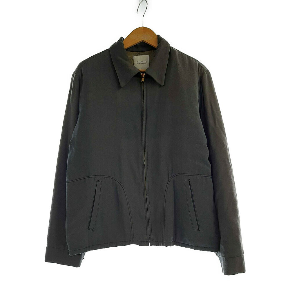 【中古】【メンズ】RADIALL CHEVY VAN JACKET ラディアル スイングトップジャケット アウター サイズ：M カラー：ネイビー（色あせています） 万代Net店