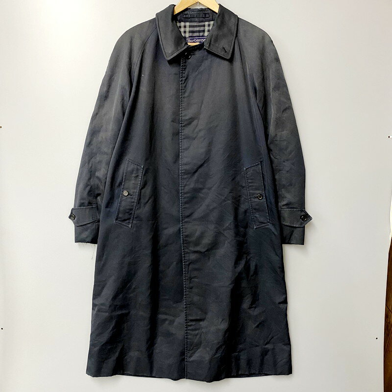 【中古】【メンズ】BURBERRY バーバリー BURBERRYS ステンカラーコート アウター サイズ：下記参照 カラー：ブラック 万代Net店