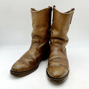 【中古】【メンズ】RED WING 1155 PECOS BOOTS レッドウィング ペコスブーツ 刺繍羽タグ シューズ 靴 サイズ：8 カラー：ブラウン 万代Net店