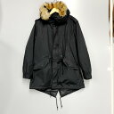 【中古】【メンズ】ALPHA INDUSTRIES アルファ インダストリーズ モッズコート ミリタリージャケット コート アウター サイズ：M カラー：ブラック 万代Net店