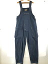 【中古】【メンズ】NIGEL CABOURN 21SS LYBRO NAVAL DUNGAREE HERRINGBONE 8040-13-50500 ナイジェルケーボン ライブロ ナヴァルダンガリーヘリンボーンオーバーオール ボトムス サイズ：46 カラー：ネイビー 万代Net店