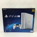 【中古】PlayStation 4 Pro グレイシャー ホワイト 1TB (CUH-7100BB02) 付属品：セーフティーガイド欠品 ゲーム 万代Net店