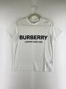 【中古】【レディース】 BURBERRY LONDON LOGO PRINT CREWNECK T-SHIRT 8008894 バーバリー ロゴプリント クルーネック 半袖Tシャツ トップスサイズ：S カラー：ホワイト 万代Net店