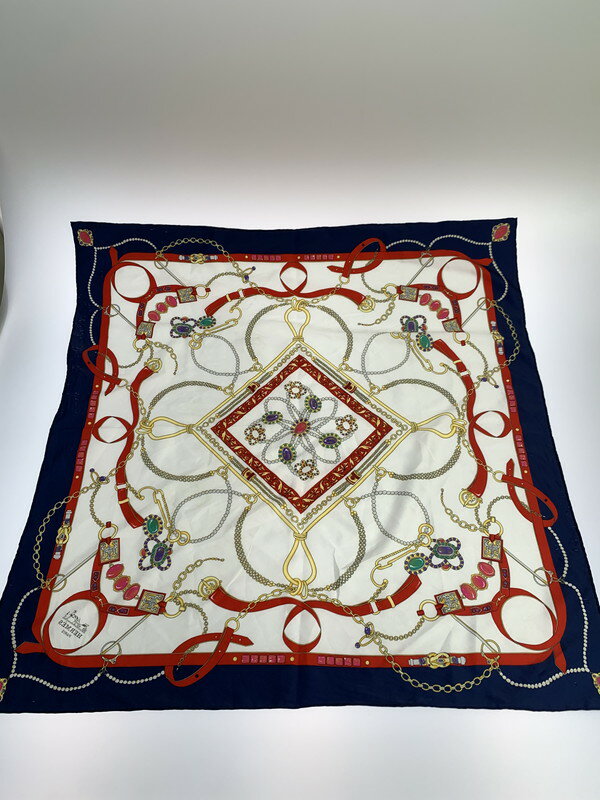 【中古】【レディース】HERMES SCARF エルメス ジュエリー柄 シルクスカーフ サイズ：約85×85cm カラー：マルチカラー 万代Net店