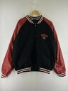 【中古】【メンズ】STEVE BARRYS 90S UNIVERSITY OF MARYLAND VARSITY JACKET スティーブアンドバリーズ バーシティージャケット スタジャン アウター サイズ：XL カラー：ブラック/レッド 万代Net店