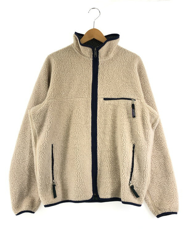 【中古】【メンズ】Patagonia BABY RETRO PILE CARDIGAN 23020 パタゴニア ベビーレトロ パイルカーディガン ライトアウター フリースジャケット サイズ：L カラー：ベージュ 万代Net店