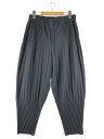 【中古】【メンズ】HOMME PLISSE ISSEY MIYAKE PLEATED PANTS HP93JF114 オムプリッセ イッセイミヤケ プリーツパンツ ボトムス サイズ：2 カラー：ダークグレー 万代Net店