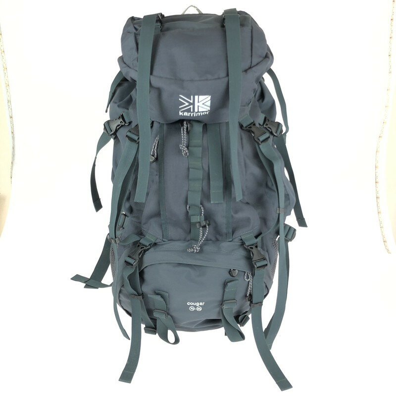 【中古】【メンズ】KARRIMOR COUGAR BACKPACK カリマー クーガー バックパック 登山用リュックサック カバン サイズ：約70×30×21cm カラー：グレー/グリーン系 万代Net店のサムネイル