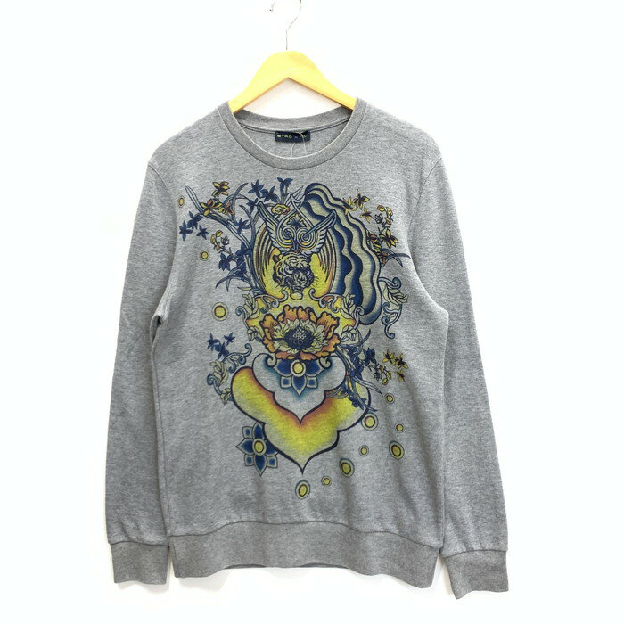 【中古】【メンズ】ETRO エトロ スウェット トップス アウター ブランド 古着 サイズ：S カラー：グレー 灰 141-230801-gm-17-fuz 万代Net店