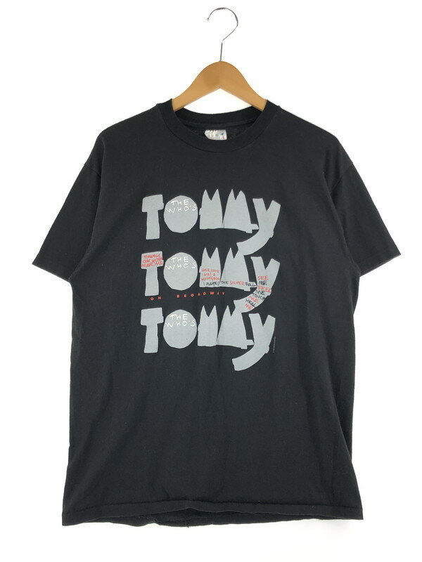 【中古】【メンズ】THE WHO 039 S TOMMY 90 039 s S/S PRINT TEE HANES BODY ザ フーズトミー 90年代 ショートスリーブ プリント Tシャツ 半袖 トップス ヘインズボディ 1993コピーライト サイズ：L カラー：ブラック 万代Net店