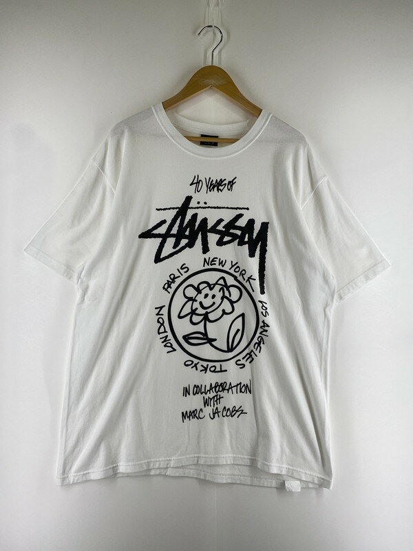 šۡڥ󥺡 STUSSY MARC JACOBS 40TH WORLD TOUR TEE ƥ塼 ޡ֥ 40ǯ ɥĥ T Ⱦµȥåץ L 顼ۥ磻 NetŹ