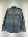 【中古】【レディース】DENIM & SUPPLY RALPH LAUREN CHAMBRAY SHIRT デニムアンドサプライ ラルフローレン 星条旗 シャンブレーシャツ 長袖 サイズ:XS カラー:ライトブルー系 万代Net店 170-230812-ab-28-min(4)