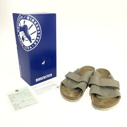 【中古】【メンズ】BIRKENSTOCK KYOTO ビルケンシュトック キョウトスエードレザー サンダル 靴 サイズ：41 カラー：グレー 万代Net店