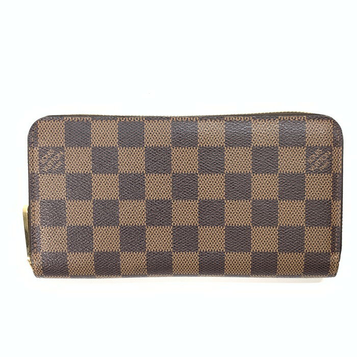 【美中古品】【メンズ/レディース】LOUIS VUITTON ルイ・ヴィトン N41661 ダミエ・ジッピー・ウォレット MI0174 ブランド 財布 ウォレット カラー：ブラウン 茶 179-230821-gm-12-fuz 万代Net店