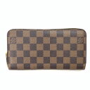 【美中古品】【メンズ/レディース】LOUIS VUITTON ルイ・ヴィトン N41661 ダミエ・ジッピー・ウォレット MI0174 ブランド 財布 ウォレット カラー：ブラウン 茶 万代Net店